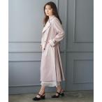 ショッピング春夏 トレンチコート コート 2026春夏新作 サイドプリーツベーシックトレンチコート レディース