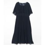 「RUIRUE BOUTIQUE」 半袖ワンピース 5L ネイビー レディース