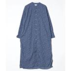 ショッピングアーメン 「ARMEN」 ペイズリー長袖ワンピース 3 ブルー レディース