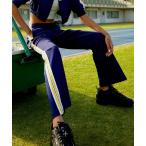 「FILA」 ジャージパンツ MEDIUM ネイビー レディース