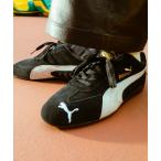 「PUMA」 ローカットスニーカー 24.0cm ブラック×ホワイト メンズ