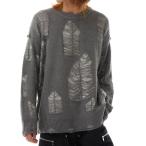 [Theater code] длинный рукав вязаный L серый мужской 