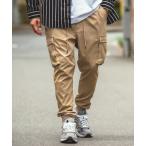 [NULL] брюки-карго LARGE бежевый мужской 