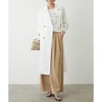 トレンチコート コート タフタトレンチコート レディース