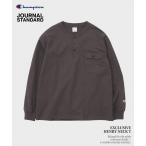 ショッピングtシャツ tシャツ CHAMPION / チャンピオン for JS 長袖 ヘンリーネック メンズ