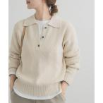 ニット セーター 衿付き畦ニット | ポロ襟/春ニット/カジュアル レディース
