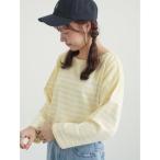 tシャツ パネルボーダーバスクシャツ レディース