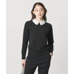 ニット セーター レディー フラワービジュー ニット‐ ウォッシャブル‐ レディース