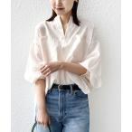 ブラウス シャツ 「手洗い可能」シアー タンブラー ポケット デザイン シャツ レディース