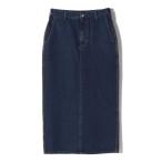 スカート SHIPS Primary Navy Label:ワンウォッシュ 5ポケット デニム スカート