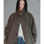 [FEKETE] пальто с отложным воротником MEDIUM Brown мужской 