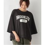 「GLOBAL WORK」 半袖Tシャツ FREE スミクロ レディース