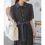 「pumpkin port」 シャツワンピース M グリーン レディース