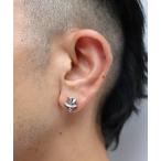 [JAM HOME MADE] серьги ( одна сторона уголок для ) ONE SIZE серебряный мужской 