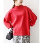 「SHIPS any」 長袖ニット ONE SIZE レッド レディース