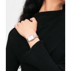 [quadro] часы ONE SIZE белый × серебряный женский 