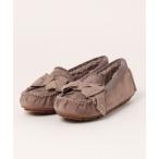 ショッピングモカシン 「LANVIN en Bleu」 モカシンシューズ 24.5cm サンドベージュ レディース