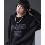 [Ellno Loset] длинный рукав вязаный MEDIUM черный мужской 