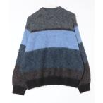 [MONO-MART] окантовка рисунок длинный рукав вязаный Lb люмен z