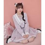 ワンピース レイヤード配色セーラーワンピース