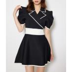 ショッピングニットワンピース 「rienda」 ニットワンピース SMALL ブラック レディース