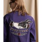 ショッピングschott 「schott」 長袖Tシャツ X-SMALL パープル メンズ