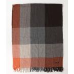 「TUMI」 チェック柄ストール - ブラ�