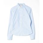 「Abercrombie&Fitch」 ストライプ柄長袖シャツ S ブルー メンズ