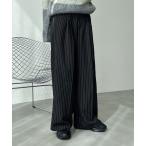 スラックス 「ユニセックス」アソートイージーワイドスラックス/ストライプ/チェック メンズ レディース