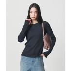 tシャツ ポリエステルコットンテレコ メローステッチ クルーネックカットソー レディース