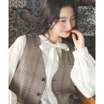 ベスト ジレ ボックスシルエットベスト レディース