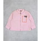 ショッピングカバーオール カバーオール アウター ヘリンボンツイル刺繍プリントジャケット キッズ 子供服 男の子 女の子