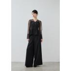 パンツドレス 刺繍ペプラムブラウスセットアップドレス 2点セット パンツドレス セパレート 結婚式 成人式 二次会 同窓会 セレモニー パーティードレ