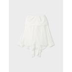 ブラウス シャツ オフショルダーサテンドレスシャツ レディース