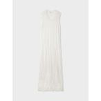 ワンピース ワッシャーノースリニットワンピ