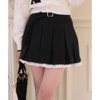 スカート 新色追加/「サイズ展開あり」レイヤードプリーツミニスカート