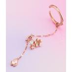 ショッピングピンクゴールド イヤーカフ 「SAKURA Collction」シルバー ピアス＆イヤーカフセット レディース