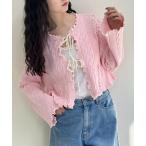 カーディガン new配色メロウケーブルカーディガン レディース