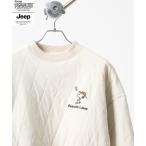 トレーナー スウェット PEANUTS×JEEP　キルトトップス メンズ レディ