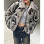 「SPIRALGIRL」 ダッフルコート FREE グレー レディース