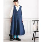 「soulberry」 サロペットスカート LL ブルー レディース