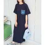 ショッピング半袖 ワンピース 限定展開 Lee × FREAK'S STORE/リー 別注 デニムポケット 半袖 ワンピース(Tシャツワンピース)