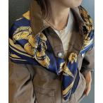 スカーフ バンダナ 「Scrap Book」フラワースカーフ レディース