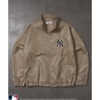 「MLB」 ブルゾン LARGE ベージュ メンズ