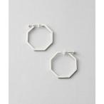 イヤリング 「プッシュイヤリング」 オクタゴン レディース