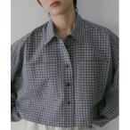 ショッピングSHIRTS ブラウス シャツ Check Short Shirts レディース