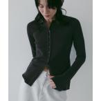 ショッピングSHIRTS ブラウス シャツ Linking Knit Shirts レディース
