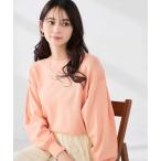 ニット セーター 「雑誌InRed(宝島社)4月号掲載/洗える/UVカット」ボートネック袖タックニット レディース