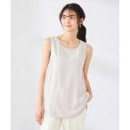 tシャツ 「イージーケア」ラウンドヘムロングタンクトップ レディース