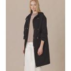 トレンチコート コート ソフトラミネーションフーデッドコート レディース